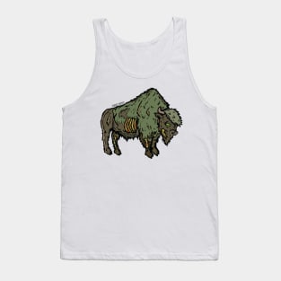 Yellowstone Zombie Bison Buffalo National Park Animal Tank Top